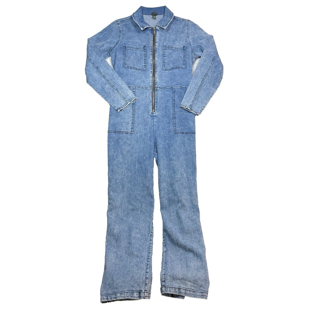 Wild Fable Denim Jumpsuit Coveralls Women Small Blue Medium Wash